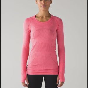 Pink Lululemon Long Sleeve Top